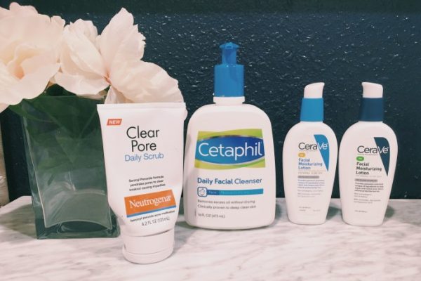 Acne skin prone routine drugstore